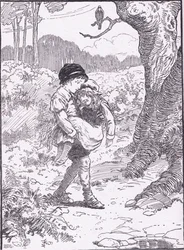 Thus wandered these two pretty dears, till death did end their grief, 1930s